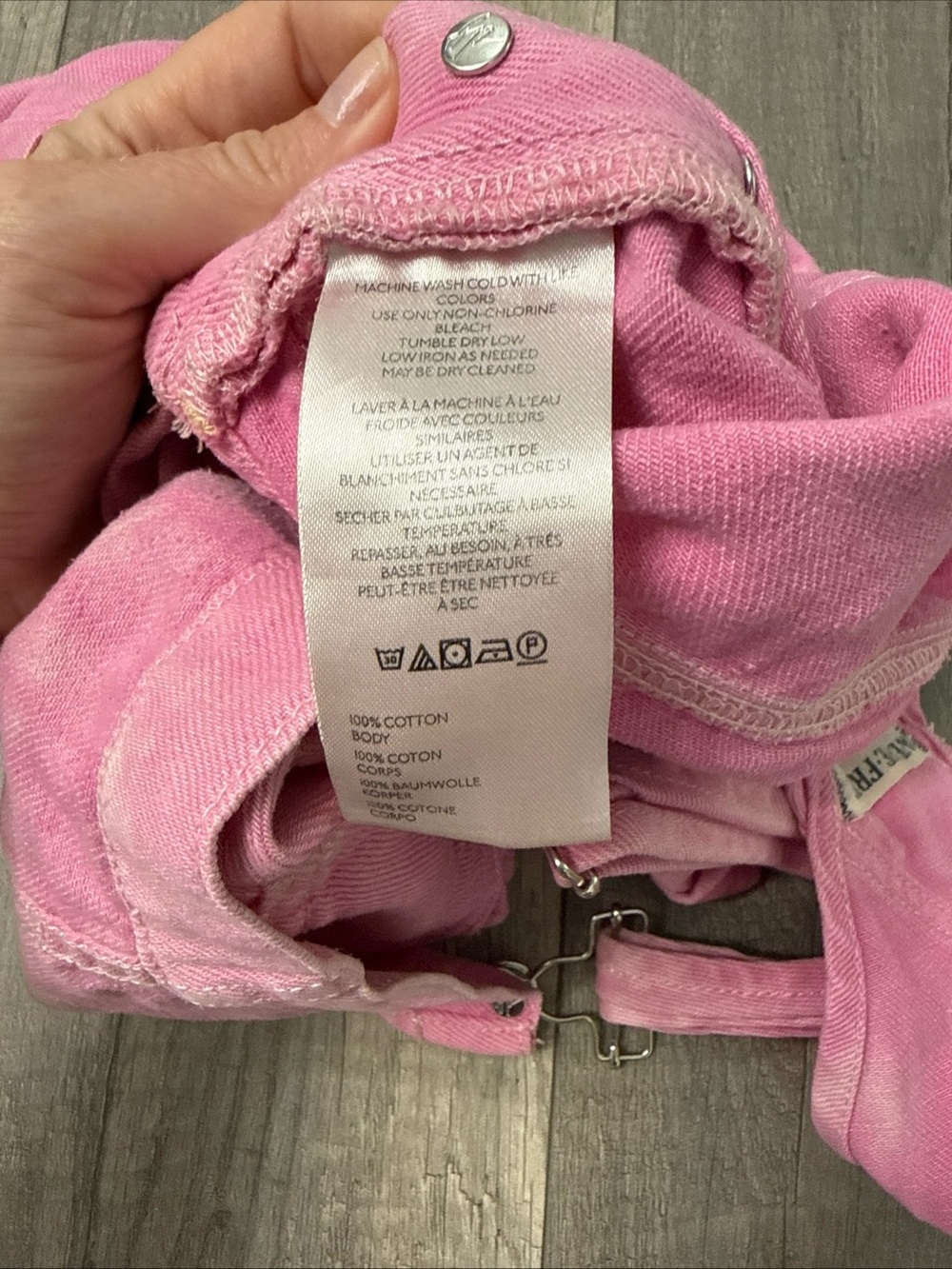 We The Free Pink Tie-Dye Short Overalls - Picture 5 of 5